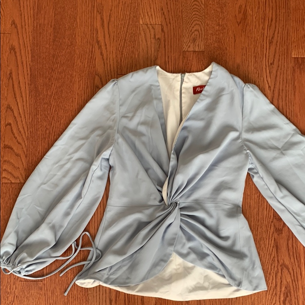 Elegant Blue Blouse by Rechic
